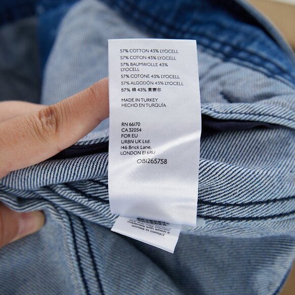 Free People Denim Jacket Now or Never Dark Wash Cropped Women's Small - Picture 7 of 7